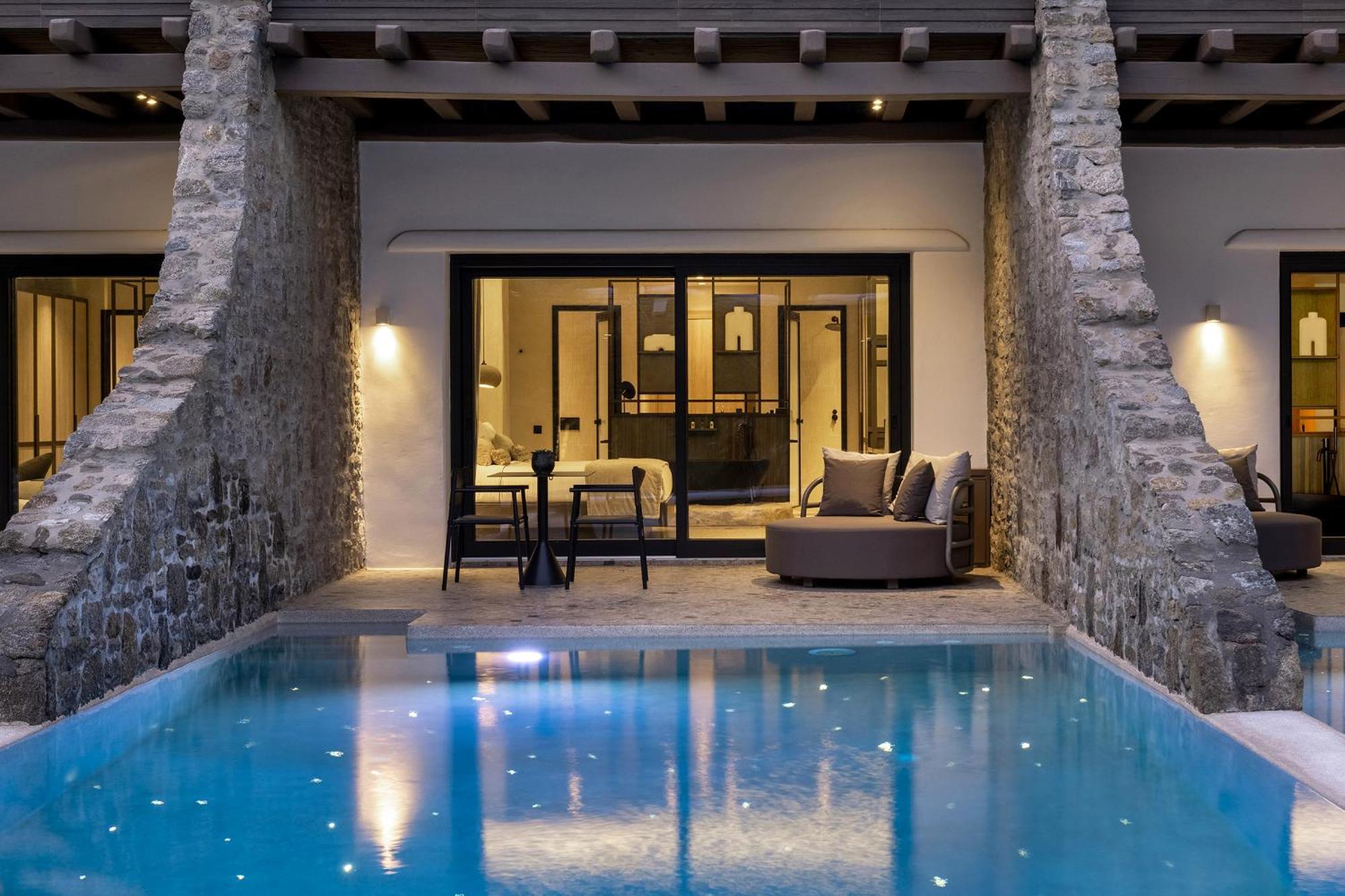 Aeonic Suites And Spa Mykonos Town Zewnętrze zdjęcie